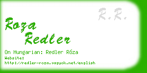 roza redler business card